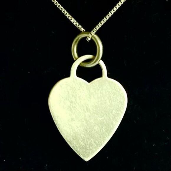 AAD# Italian Sterling 925 Silver Heart Necklace - Picture 4 of 7